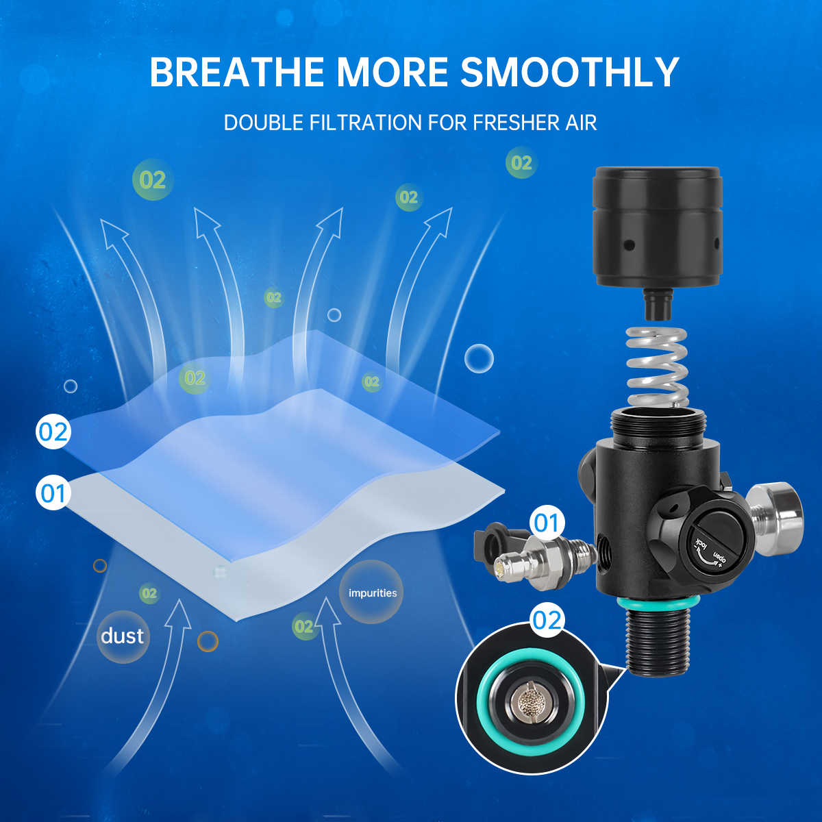 DIDEEP 4L Mini Scuba Diving Ta - Aquatic Diving review and price