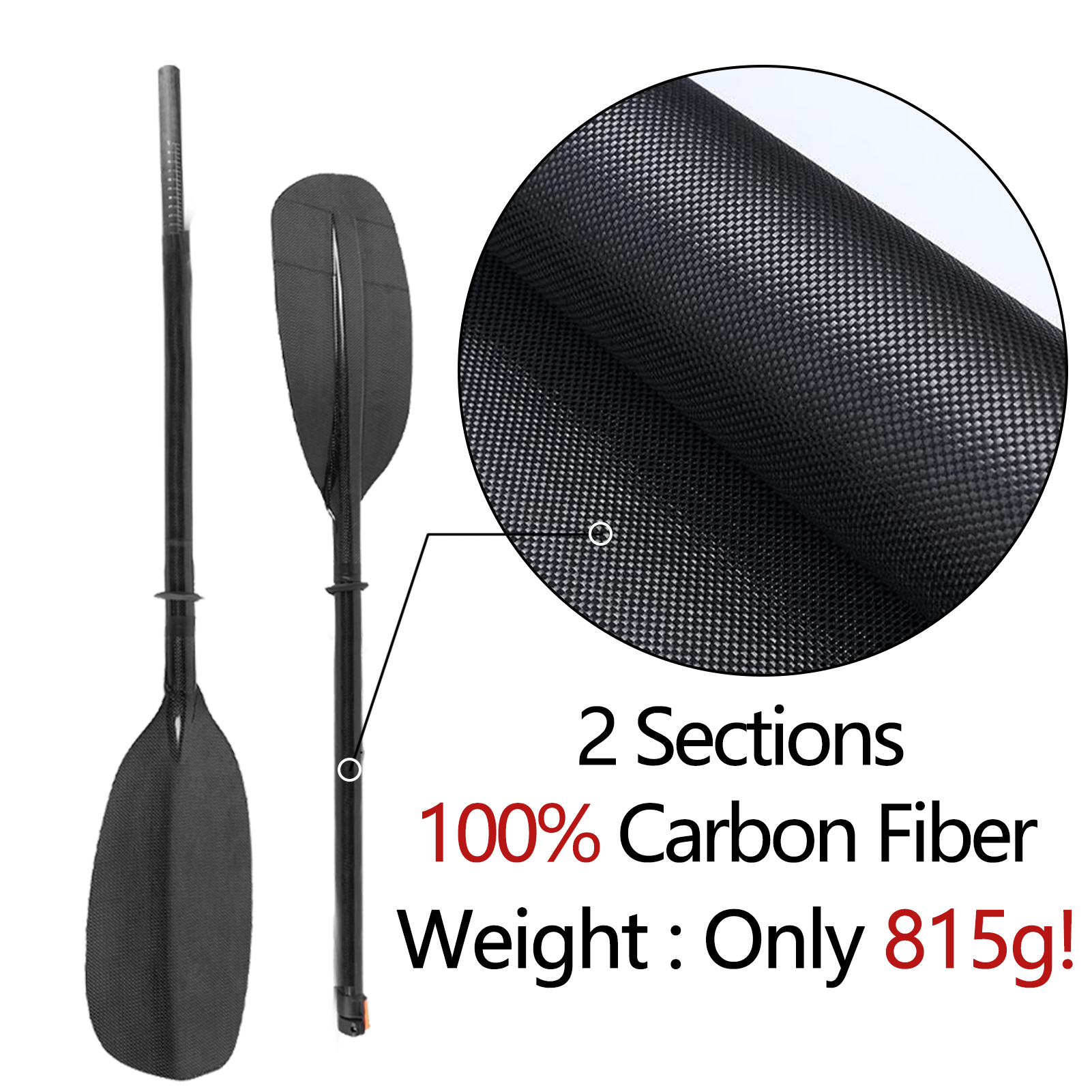 815g Carbon Whitewater Paddle  - Kayak Paddle Carbon review and price