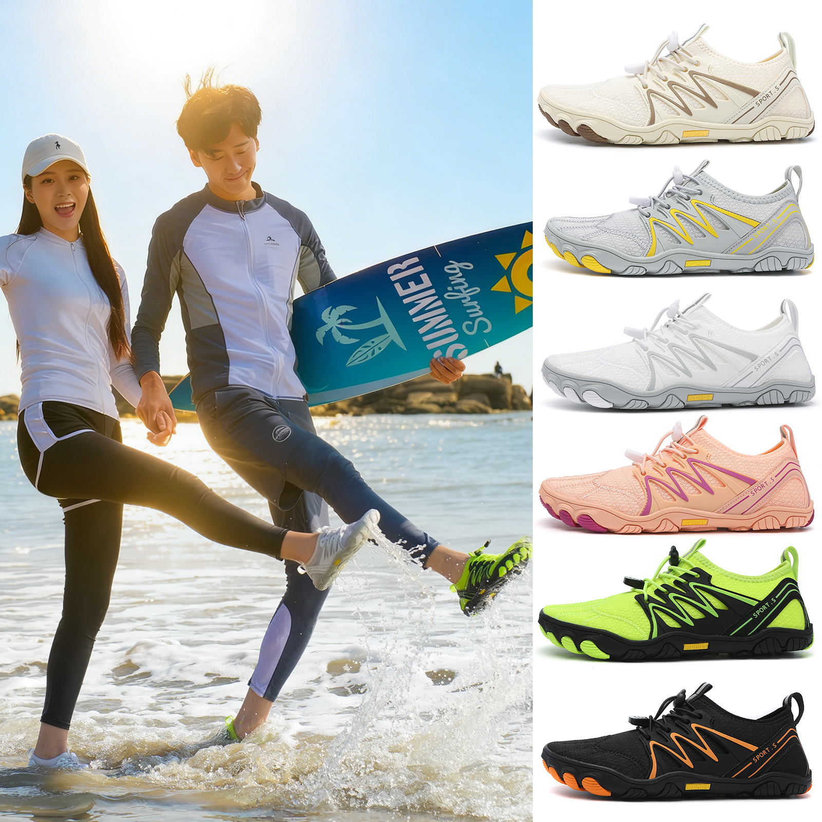 Unisex Water Shoes Men Women Q - Aquatic Sports Shoes review and price