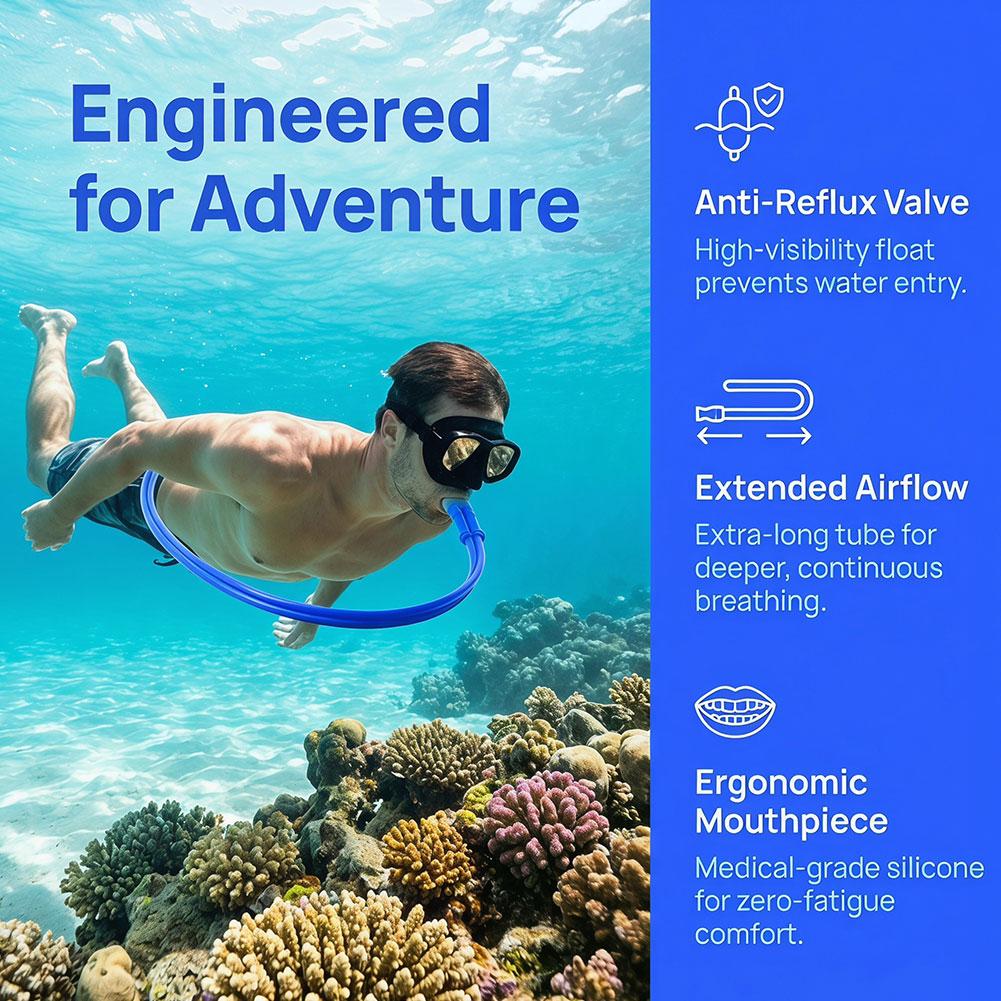 1.5m/3m Silicone Snorkel Hose  - Snorkel Dry Top review and price