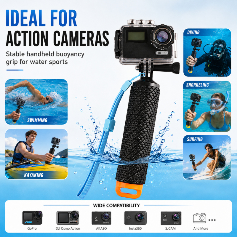 Floating Selfie Stick for Acti - Snorkel Dry Top review and price