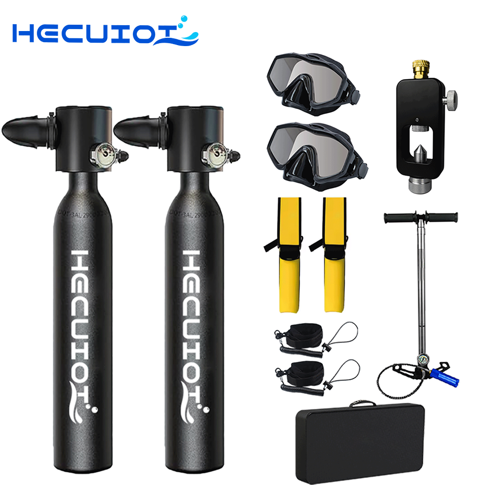 HECUIOI Mini Scuba Tank Diving - Snorkel Dry Top review and price
